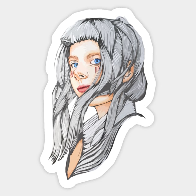 Aurora Aksnes Sticker by Plantspree